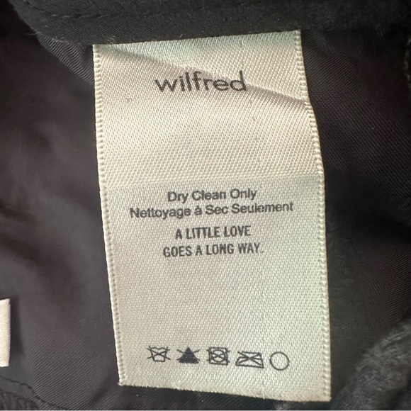 ARITZIA Wilfred Tie-Front Pant Wool Straight Leg Trousers - 2 - Picture 9 of 14